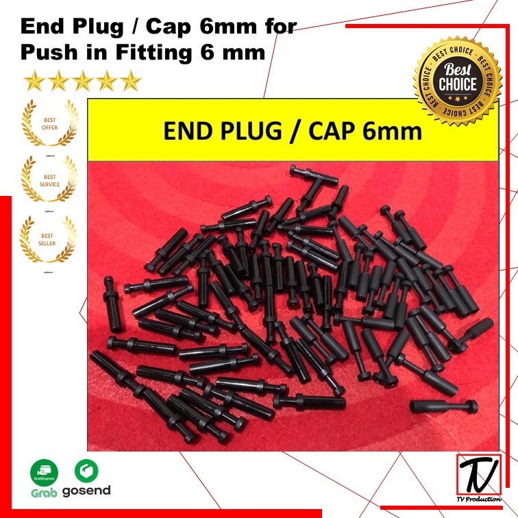 End Plug / Cap 6mm for Push in Fitting 6mm