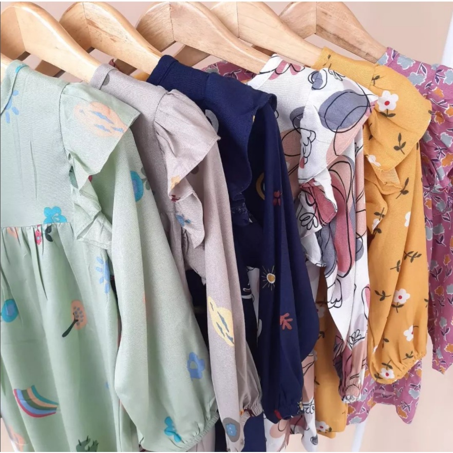 Setelan muslim anak/ baju muslim anak/ setelan anak perempuan set eliza (1-6 th)