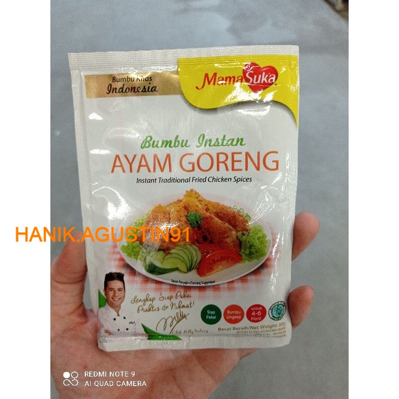 

Mama Suka Mamasuka Bumbu Instan Ayam Goreng 35gr | Bumbu Ungkep