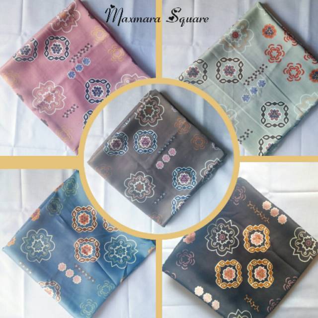 Jilbab segi empat maxmara /maxmara motif bunga