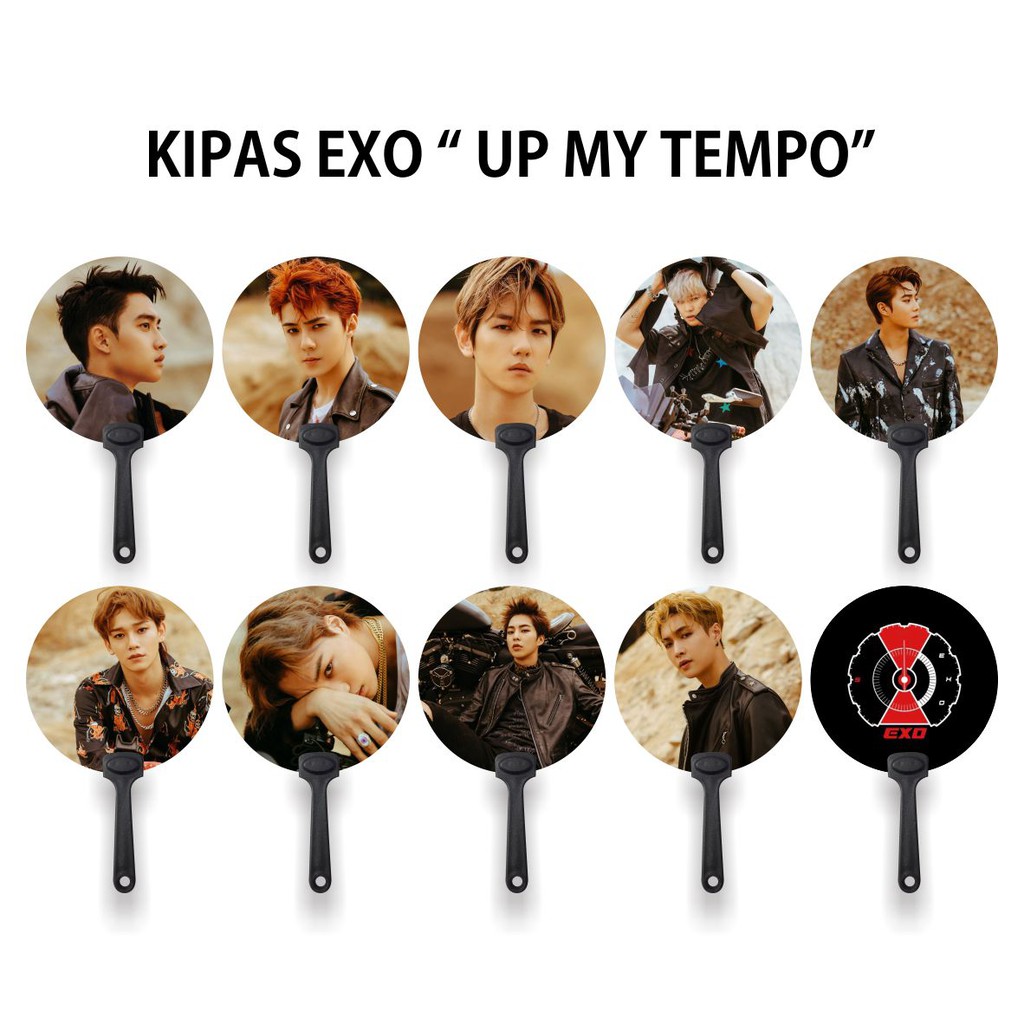 KIPAS TANGAN / HANDFAN EXO UP MY TEMPO (1)