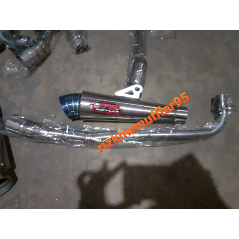 knalpot racing CTS MUFFLER keong pucuk bluemoon buaat motor bebek ngeter ngkeeer mantep
