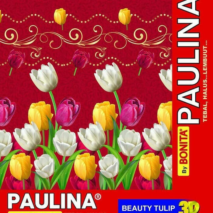 Selimut Paulina Bonita - selimut tidur - selimut motif bunga tulip