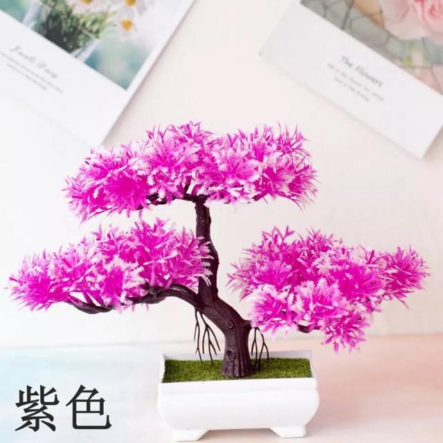 TIB / COD-P2035/Bunga Plastik/Bunga tanaman Dekorasi-Unggu