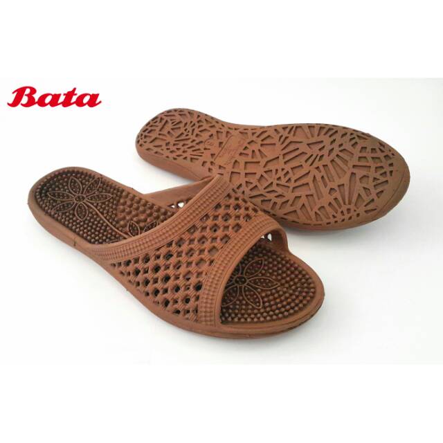 ORIGINAL BATA 206 Sandal Karet (SANDAK) Selop Kesehatan Wanita Warna Coklat