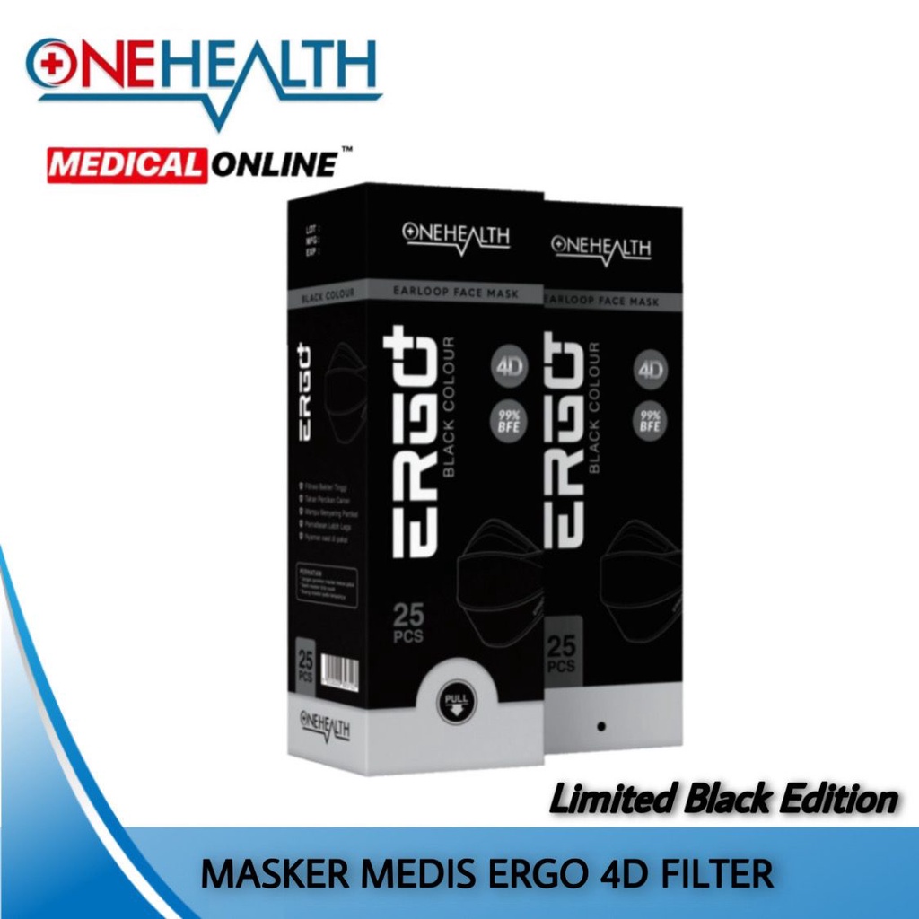 MASKER ONEHEALTH ERGO ERGO+ 4D FILTER SURGICAL MASK MEDICAL ONLINE MEDICALONLINE