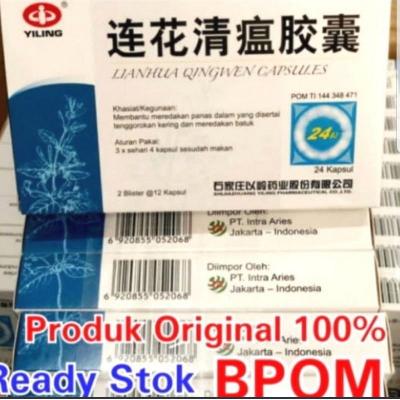 Lianhua Qingwen 1 box isi 24 capsul BPOM original resmi