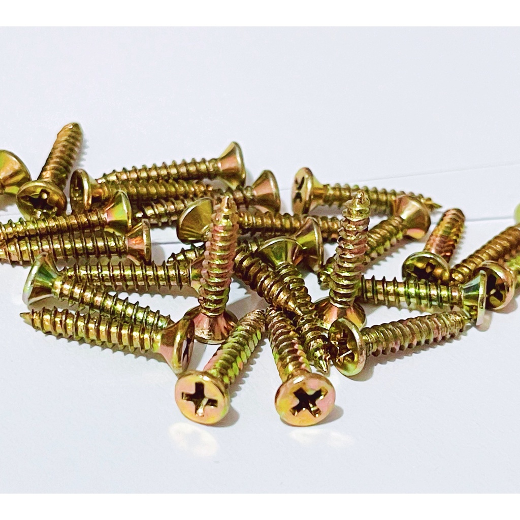 Skrup Baut Gold dan Silver / Paku Baut Hook Gorden / Paku Baut Cantolan Gorden