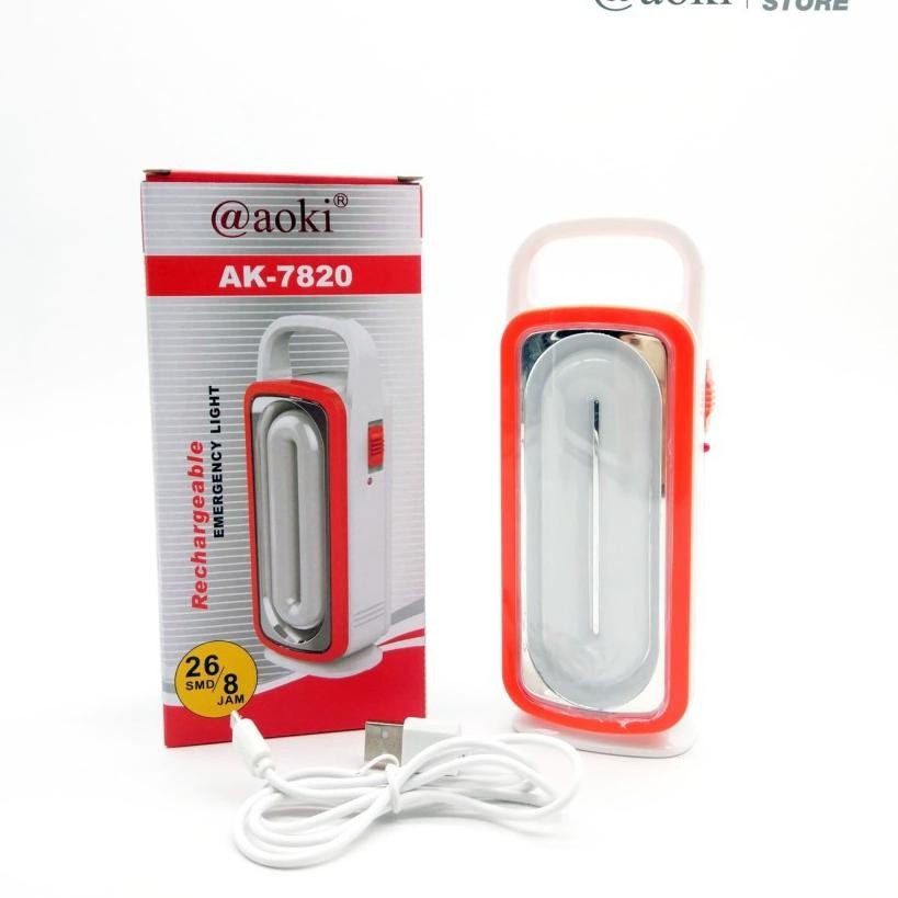 COD AOKI LAMPU EMERGENCY 26SMD  LAMPU DARURAT AOKI AK-7820
