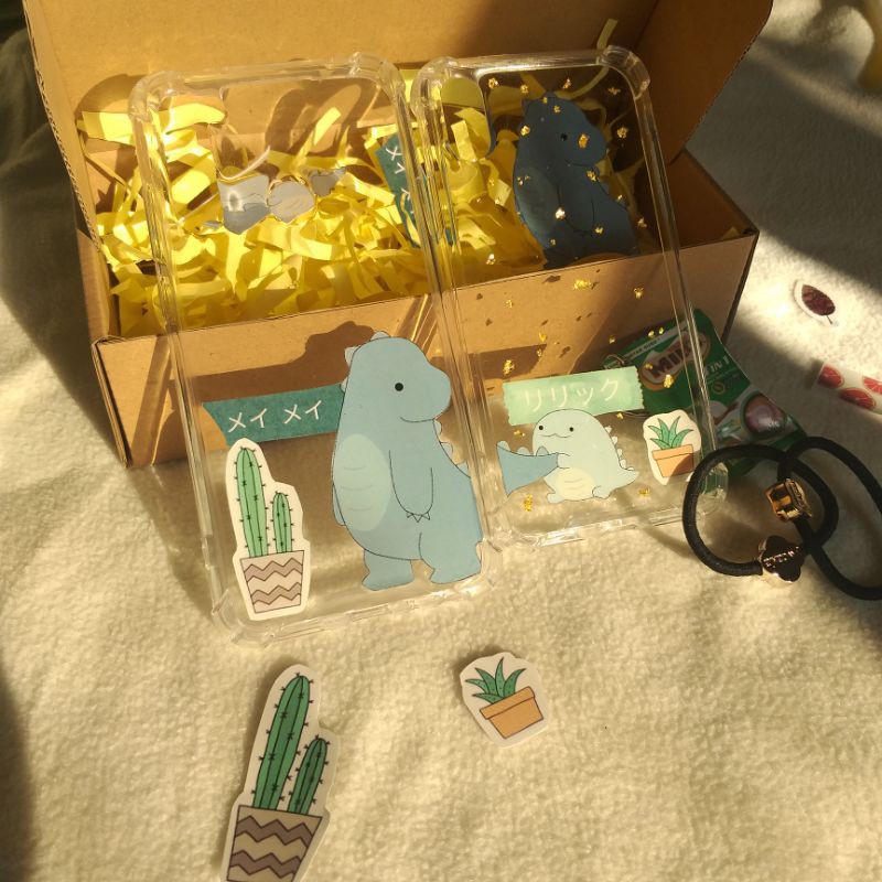 [COD] CUSTOM COUPLE CASE PASANGAN COUPLE DINO CUSTOM CASE BEBAS DESIGN