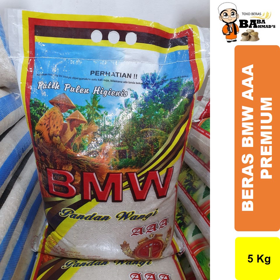 

Beras BMW AAA Premium Pandan Wangi - 5 KG/ 10 KG/15KG/ 20 KG/25KG