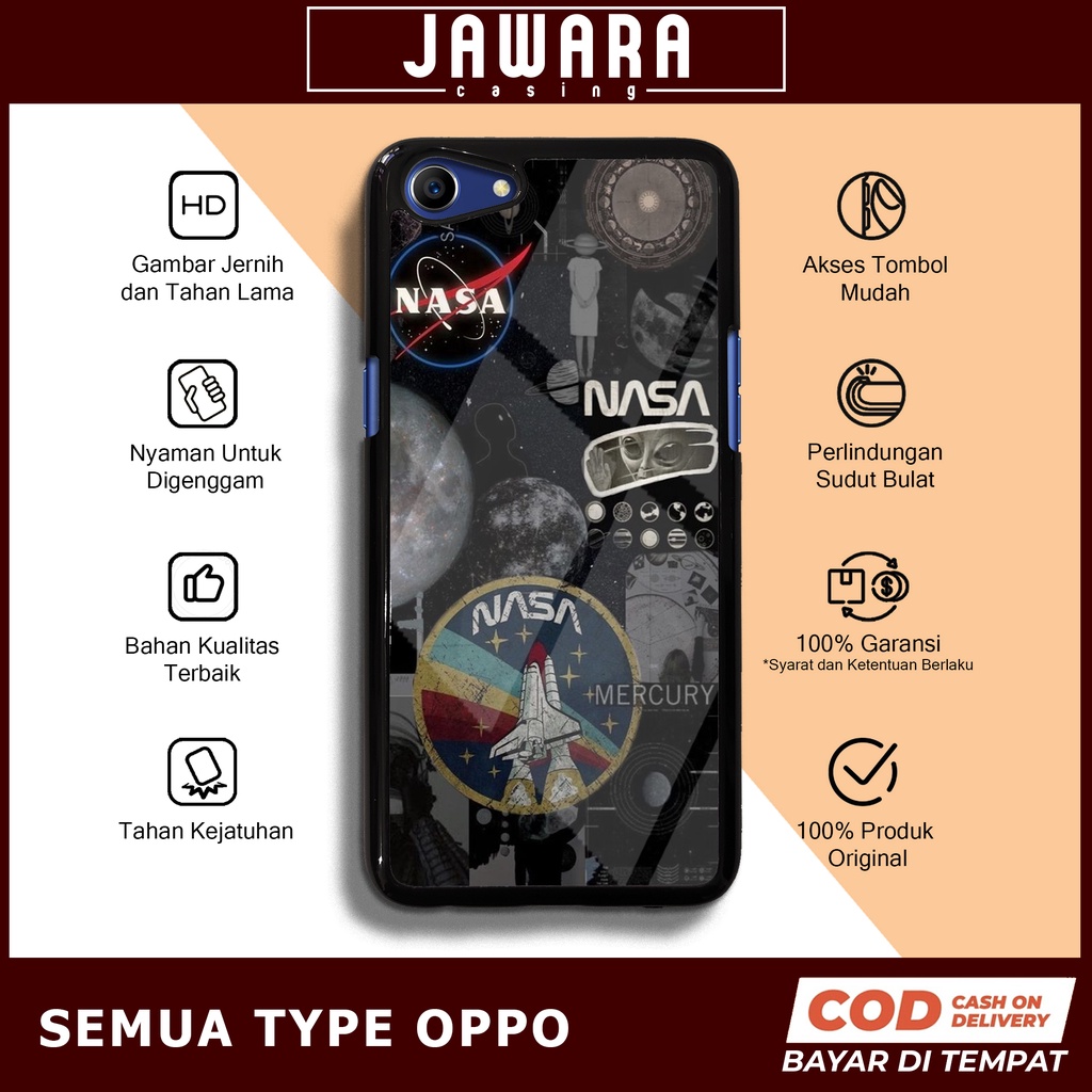 Case Oppo A83 Case Hp Oppo A83 Premium Glossy Jawara Casing [NASA] Casing Hp Aesthetic Kesing Hp Kar
