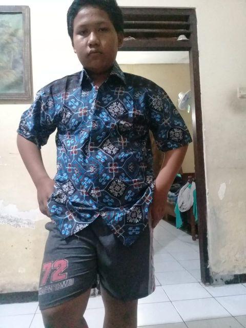 Kemeja Batik Pria Motif Asmat