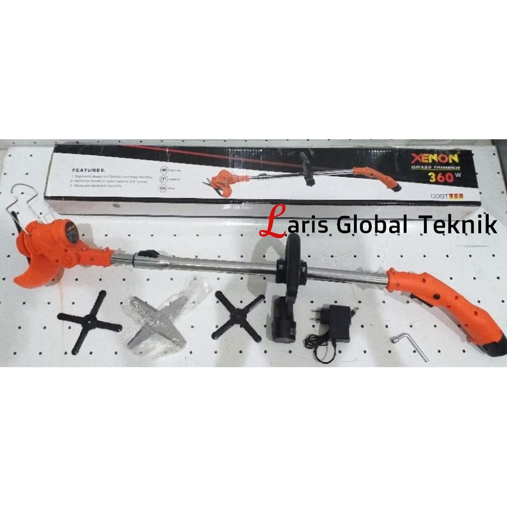 XENON Mesin Potong Rumput Baterai Grass Trimmer Cordless 12V