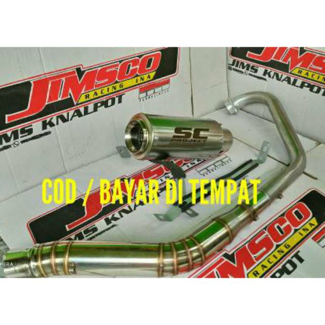 Knalpot SC project Vixion R15 GSX CBR 150R newCB MX satria Fu Sonic bison Tiger dll