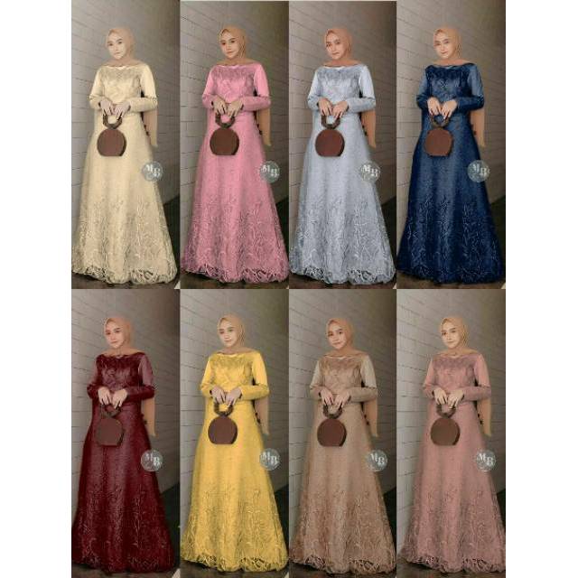 Maxi Aura Gown / Gamis Modern / Gamis Grokat / Dress aura gown