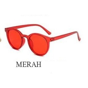 ⭐TasUnik88⭐ R178 Kacamata Wanita Pria Wanita Fashion Sunglasses Eyewear Frame Model Korea-MERAH