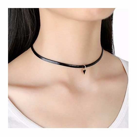 Kalung Choker Wanita Korea (Design Korea) - Segitiga Kecil