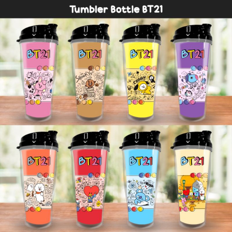 Tumbler Botol minum BTS 380ml  kpop/custom