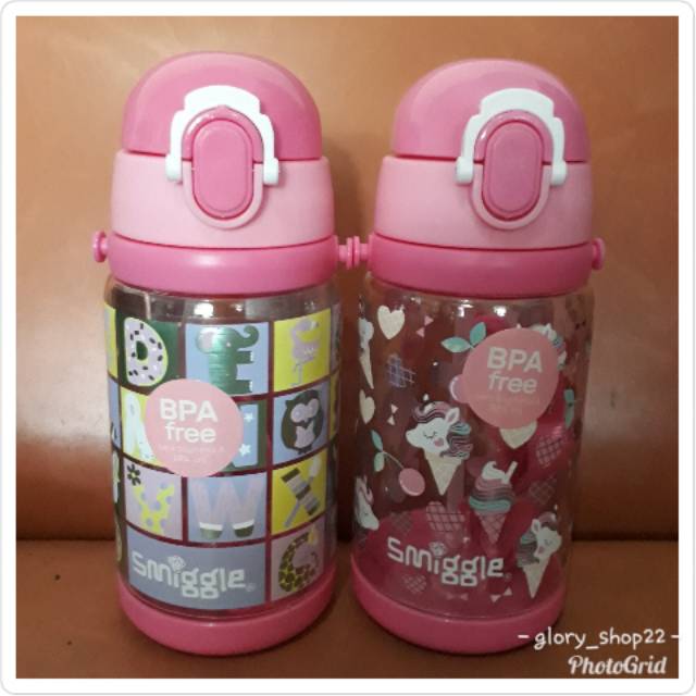 Botol minum smiggle/botol minum anak/botol minum karakter/botol minum/kempis/kempis anak