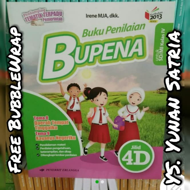 

❤BISA COD❤ Buku BUPENA jilid 4D Kelas 4 SD kurikulum 2013