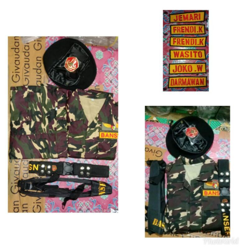 SERAGAM BANSER KOMPLIT GRATIS NAMA