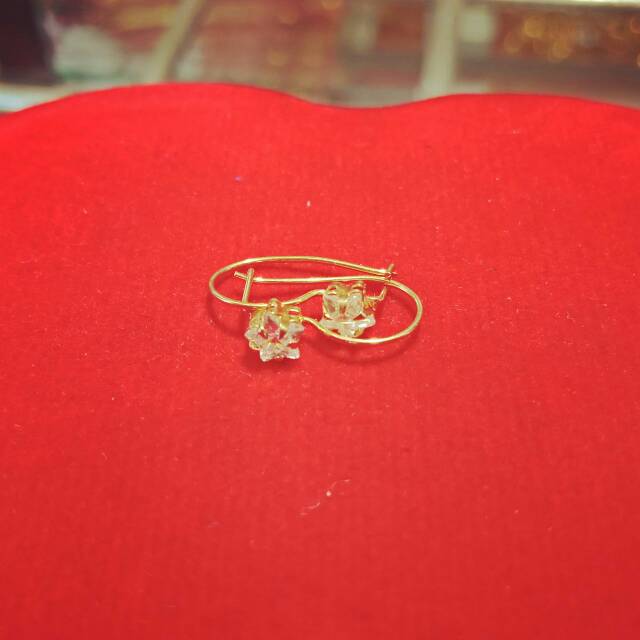 Anting anak dan dewasa emas asli kadar 700 0.5 0,5 g gr gram