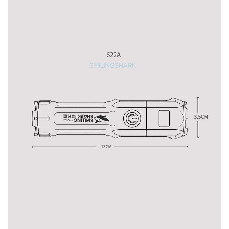 Senter Swat Mini LED 36W / Senter LED POLICE Chargeable / Senter Cas / Senter Terang / Senter Emergency / Senter Keren / Senter Putih