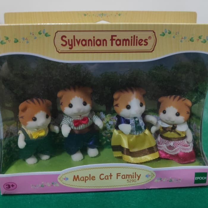 sylvanian families maple cat family