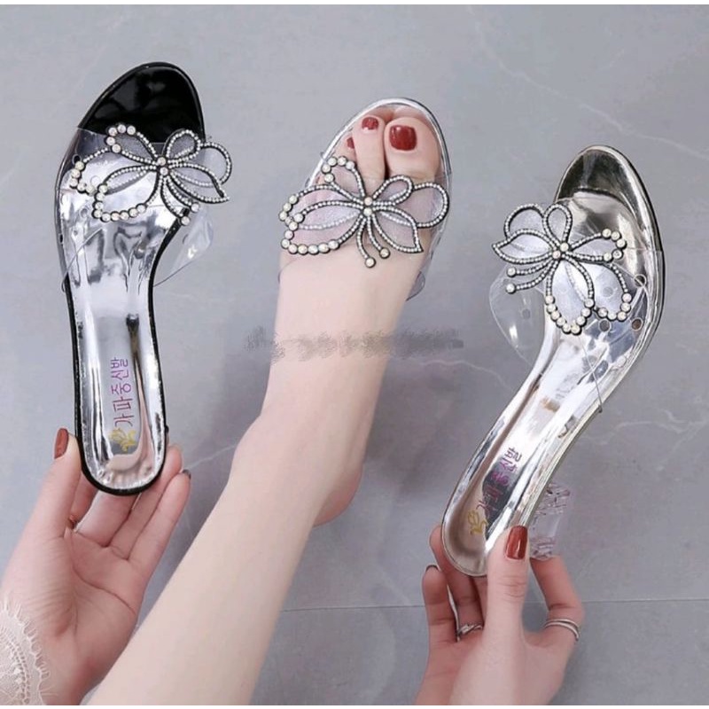 ABBUSHOES  Us 108 hak kaca mutiara 5cm