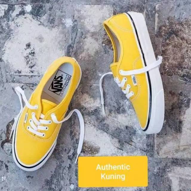 vans slip on kuning