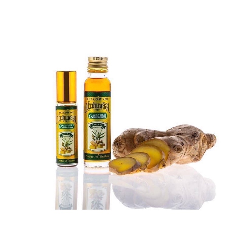 GREEN HERB YELLOW OIL Minyak Angin Original Thailand