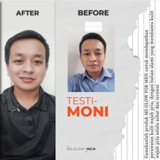 MS GLOW MEN Msglow For Men Paket Perawatan Wajah Pria Skincare Wajah Facial Wash Serum Cream Cowok