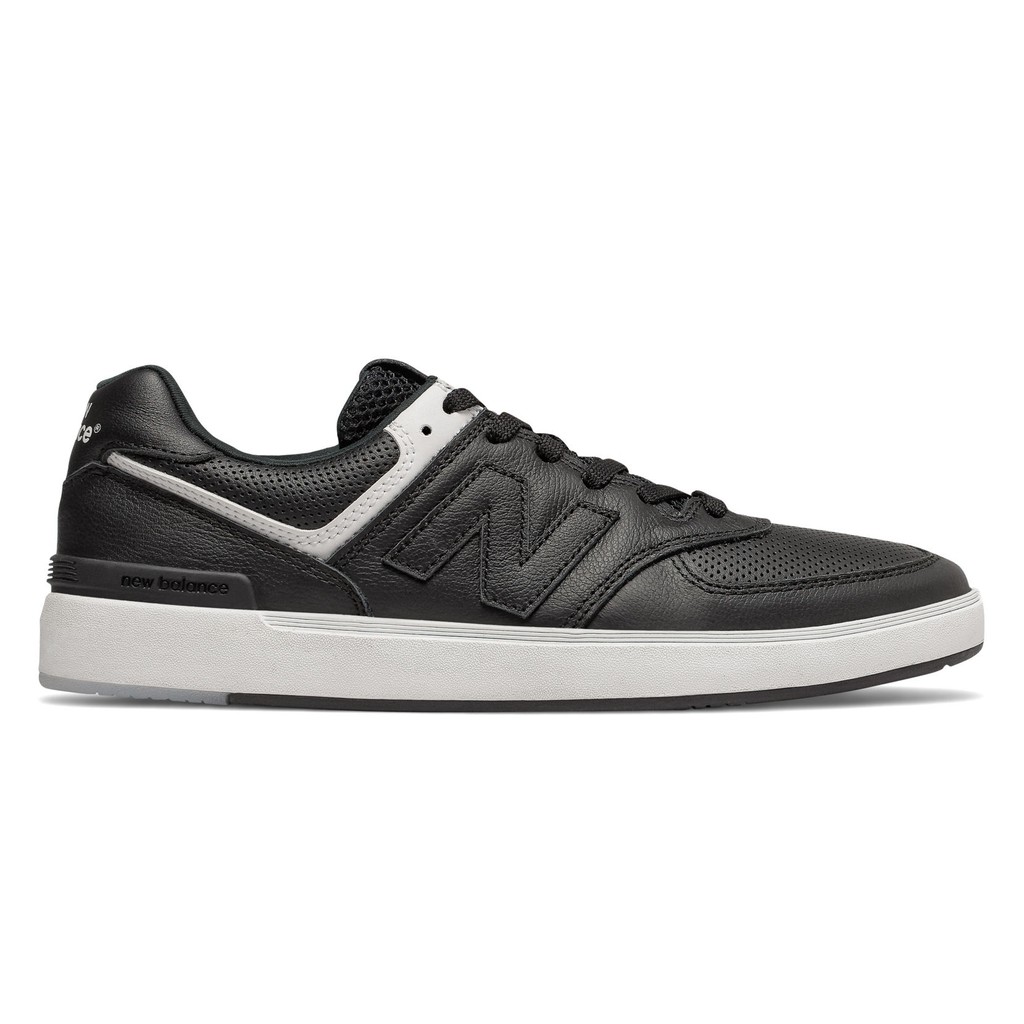 Sepatu New Balance Classic AM574PGB Leather Black Men Sneakers Casual Sport Skate Original 100%