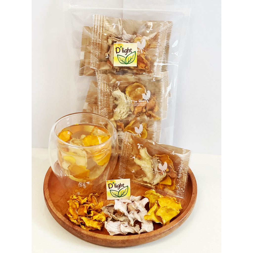 Teh Jahe kunyit temulawak  Dried / dehydrated ginger lemon &amp; curcuma