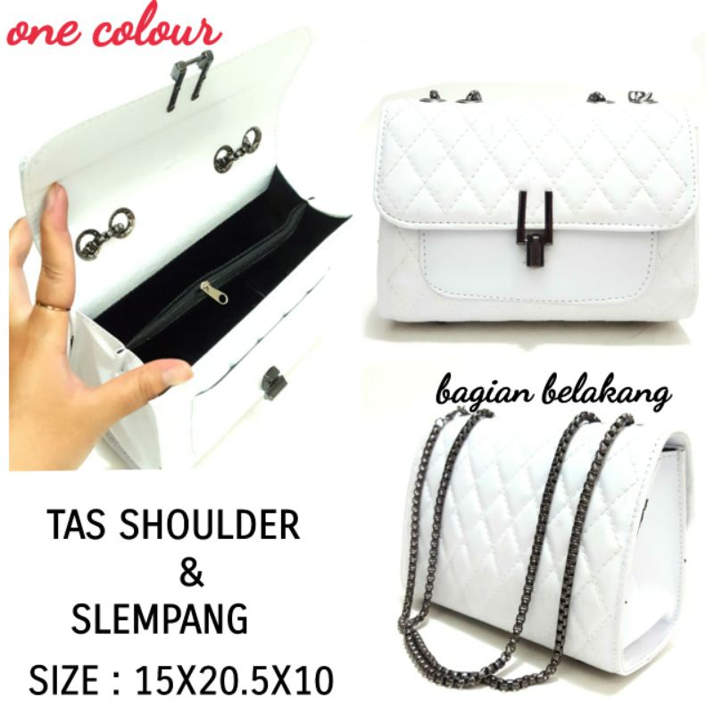 TERBARU SHOULDER BAG DAN SLING BAG WANITA WARNA PUTIH TERMURAH