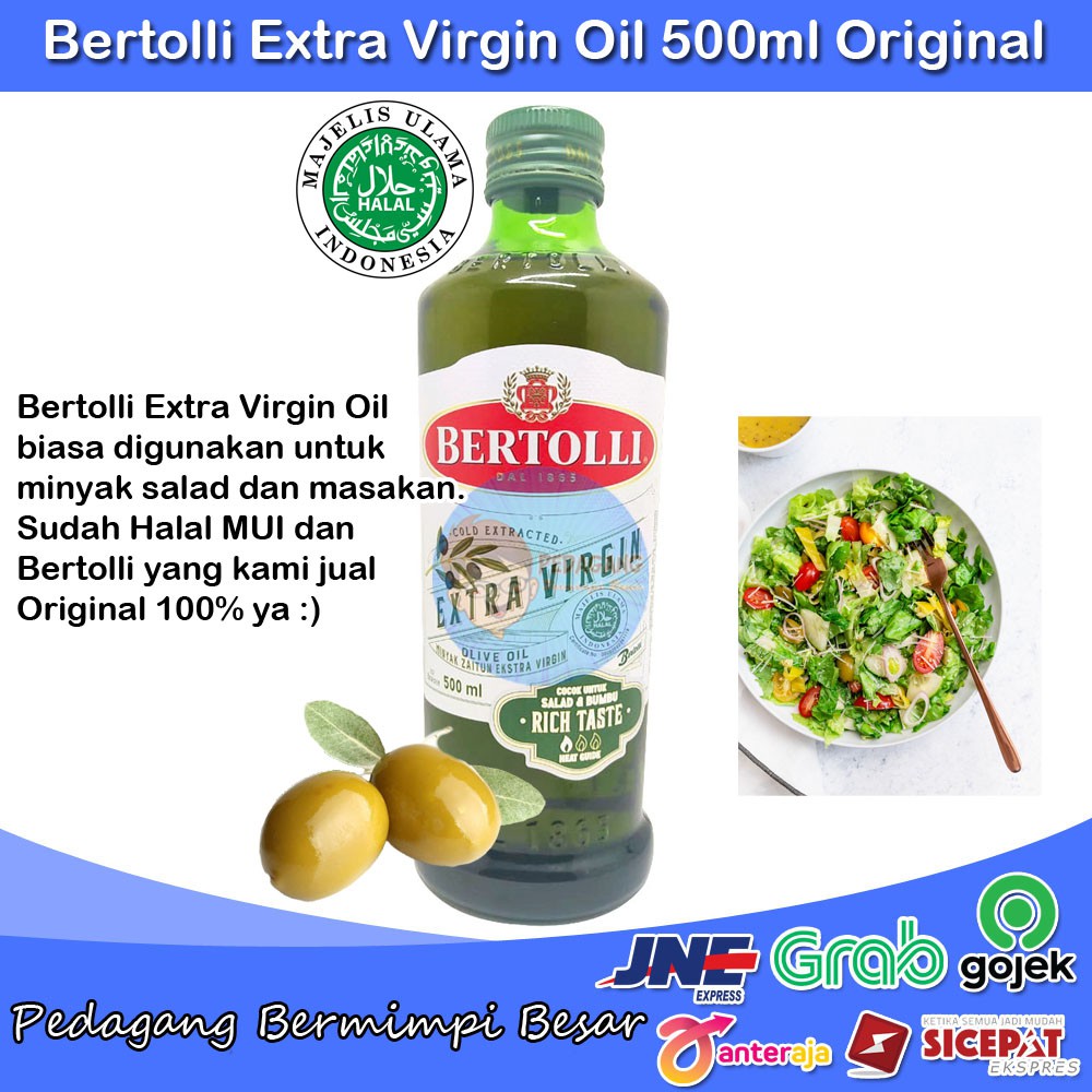 Bertolli Extra Virgin Olive Oil 500ml | Minyak Zaitun | Olive Oil
