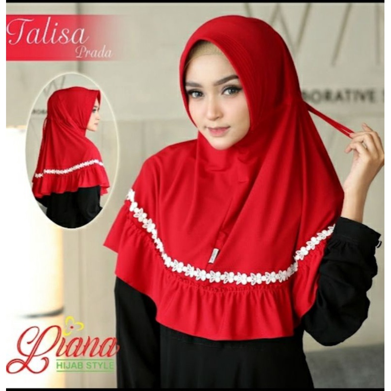 JILBAB INSTAN WANITA - JILBAB SERUT RENDA - JILBAB INSTAN PAD WANITA ORI BY LIANA HIJAB