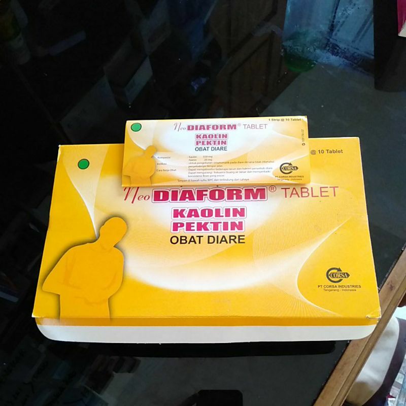 Jual Neo Diaform Tablet Kaolin Pektin Obat Diare Obat mencret Shopee