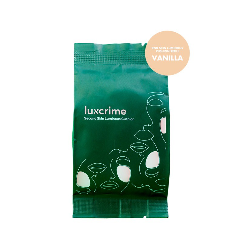 LUXCRIME 2nd Skin Luminous Cushion - Tersedia Refill