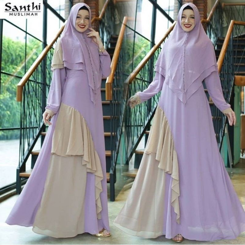 Dress Santhi Muslimah by Js Collection Js Boutique