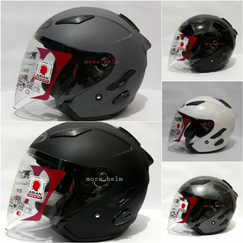helm kyt galaxy flat R double visor solid black doff / kyt galaxy flat R solid kyt dj maru / kyt Kyo