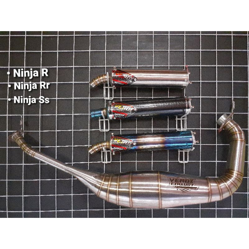Knalpot racing original Verox Exhaust for Ninja R Ninja Rr Ninja Ss Risetan baru Suara garing kemrin