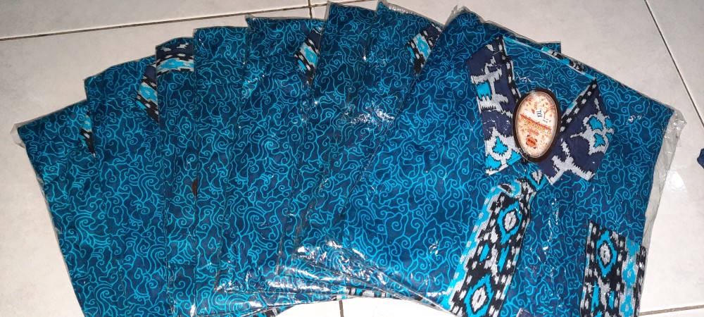 Size M L Xl Bswart Batik Hrb026 Kenongo Hem Pendek Padi Pekalongan M L Xl Batik Pria Murah
