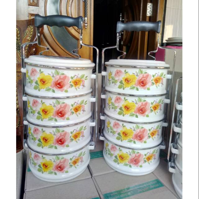 Rantang IDEAL motif iluna food carrier size 16