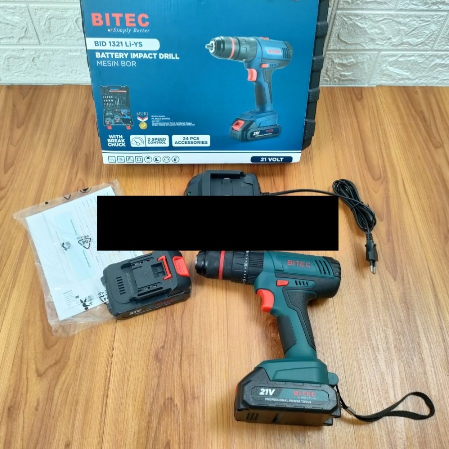 BITEC BID mesin bor baterai cordless hammer drill