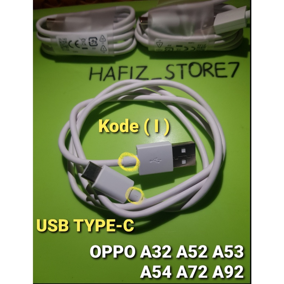 Kabel data oppo A96 A95 A93 A92 A52 A53 A54 A72 ORIGINAL CABUTAN HP (USB TYPE-C)