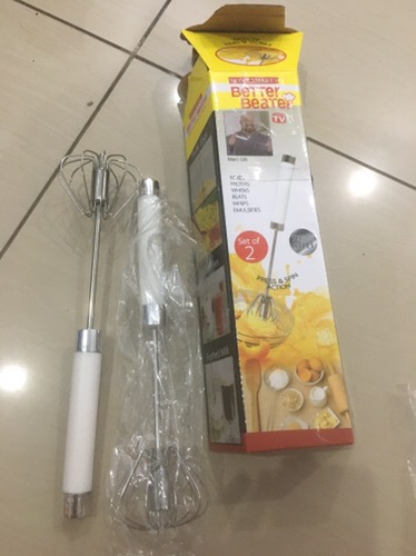 Kocokan Telur Better Beater / Mixer Tangan Tanpa Listrik (1 Set = Isi 2pcs)