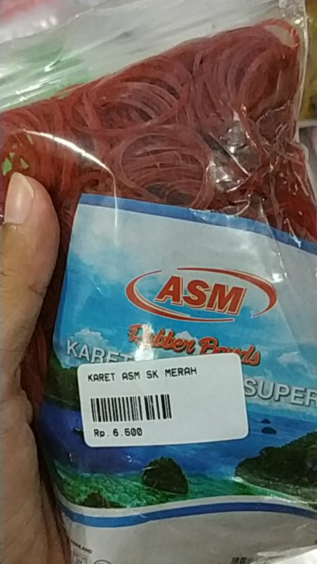 Karet Gelang Merah ( 100 Gram )