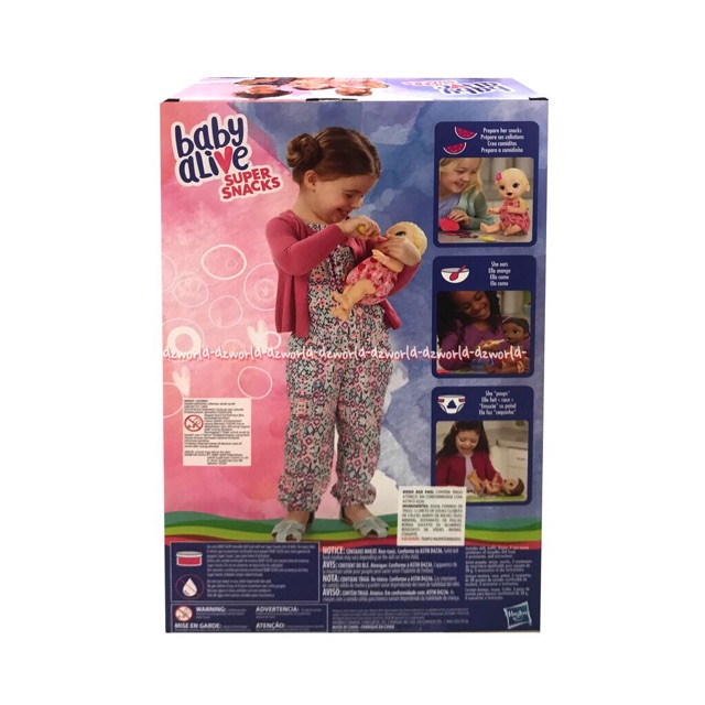 Baby Super Alive Super Snack Boneka BabyAlive Snack Lily